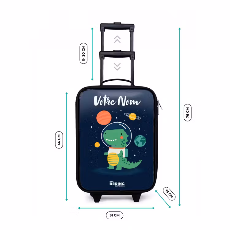 Valise enfant avec nom - Espace - Dino - Planètes - Étoiles — 7