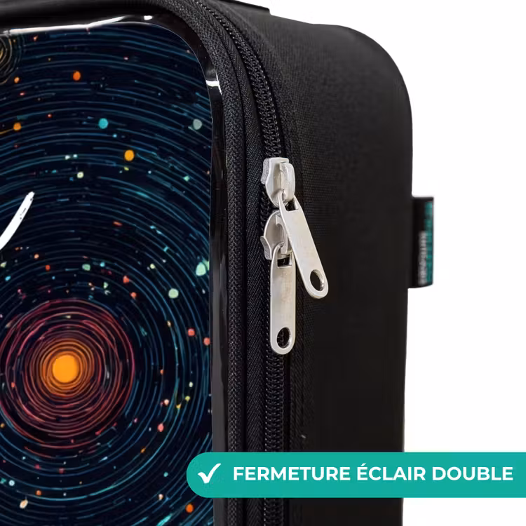 Valise enfant avec nom - Étoiles - Planètes - Colorées — 6