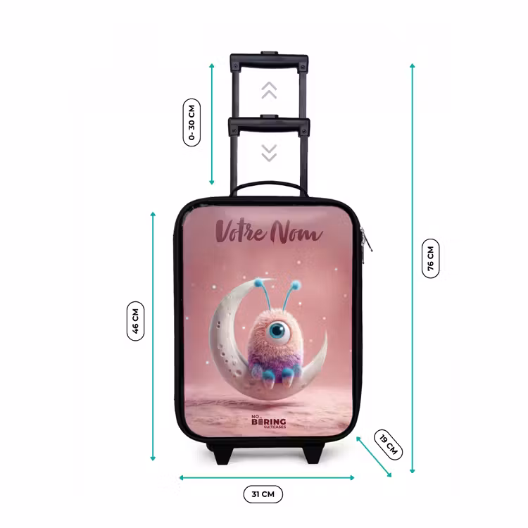Valise enfant avec nom - Fauteuil à bascule avec Fluffy Weasel — 7