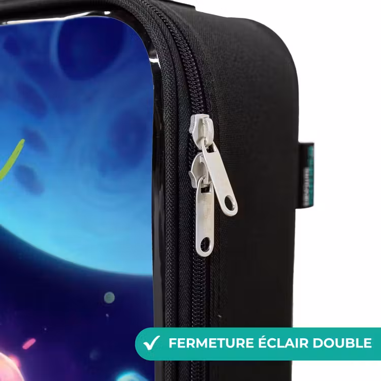 Valise enfant avec nom - Joyeuse rencontre dans l'espace — 6