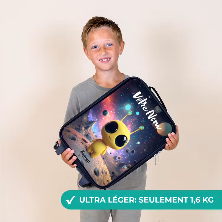 Valise enfant avec nom - Joyeux petit extraterrestre — 2