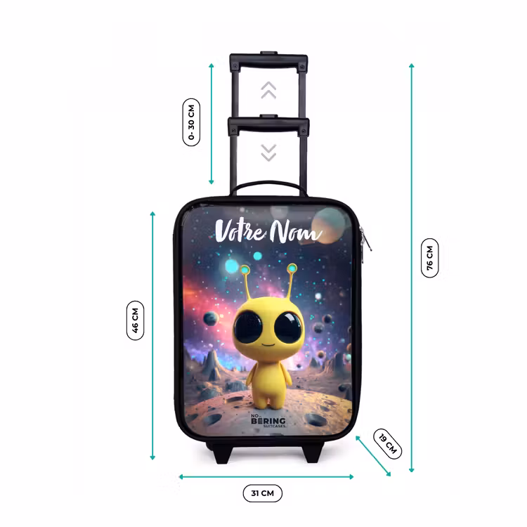 Valise enfant avec nom - Joyeux petit extraterrestre — 7