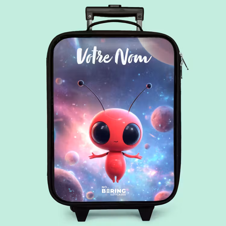 Valise enfant avec nom - L'être rouge de l'espace dans la danse cosmique — 3