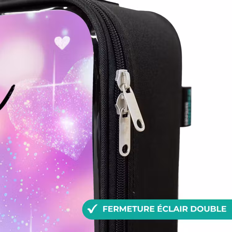 Valise enfant avec nom - Lumière - Arc-en-ciel - Coeurs — 6