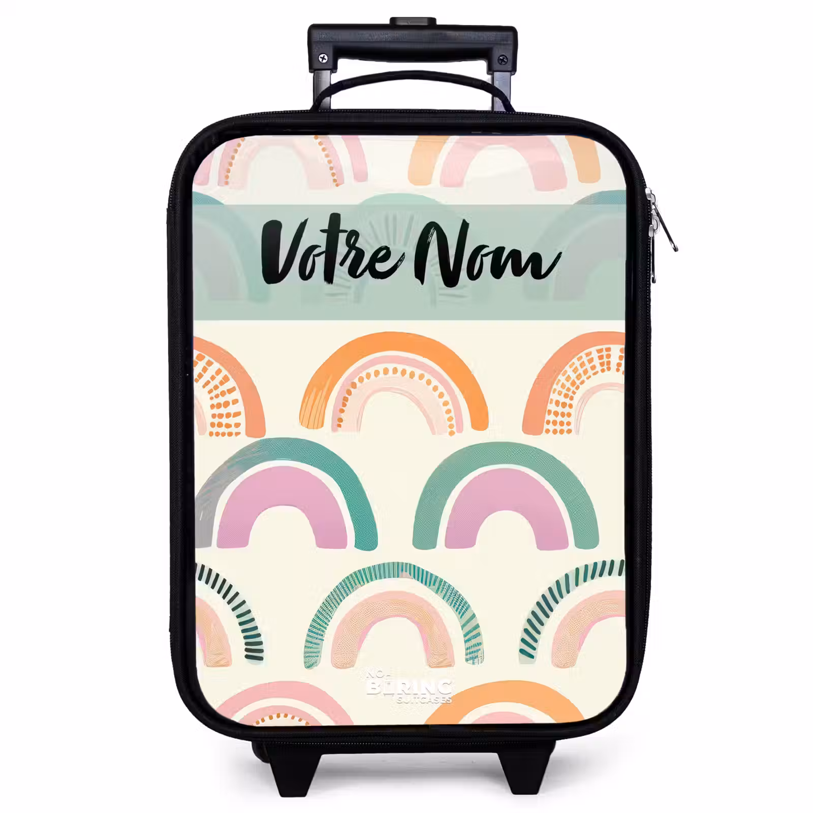 Valise enfant avec nom - Arc-en-ciel - Pastel - Motif — 1
