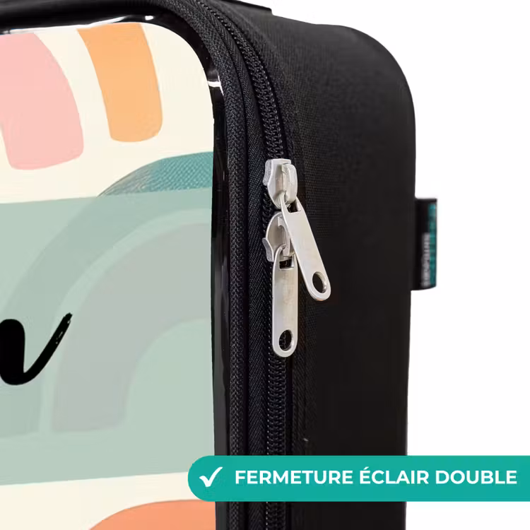Valise enfant avec nom - Arc-en-ciel - Pastel - Motif — 6