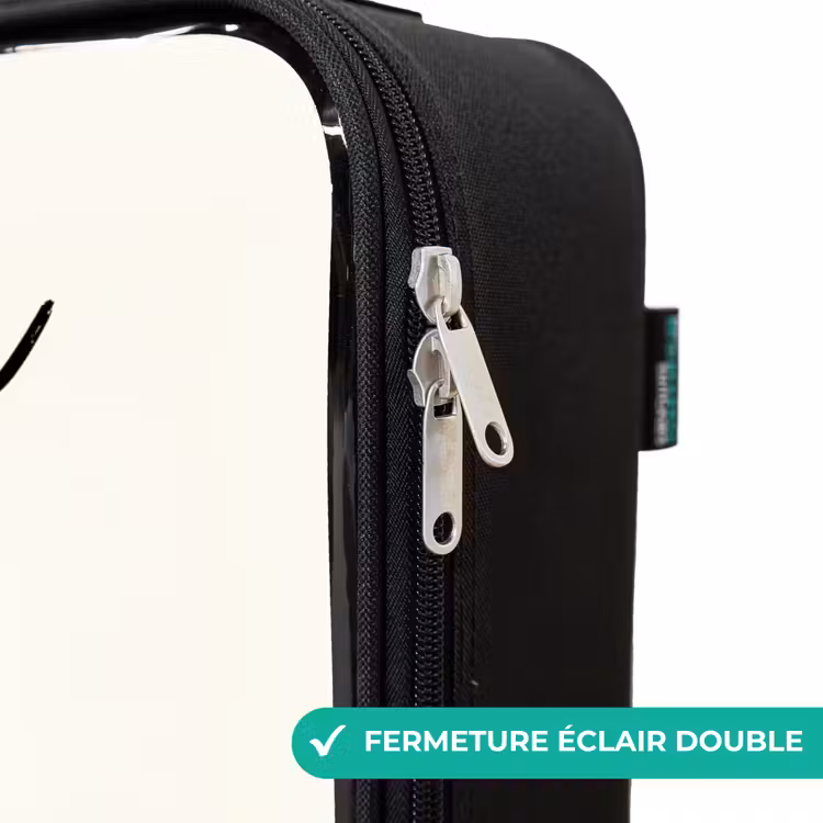 Valise enfant avec nom - Grue à tour - Signée - Orange — 6
