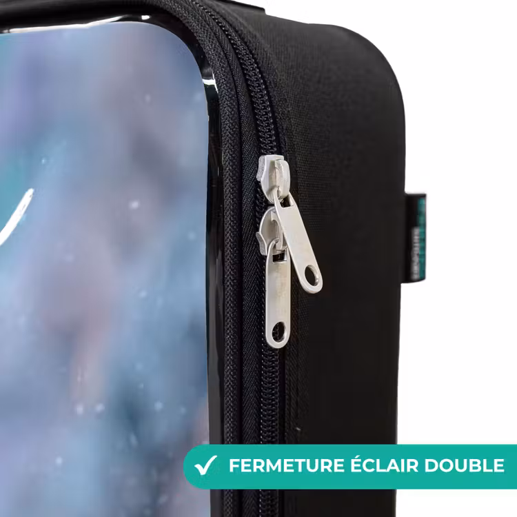 Valise enfant avec nom - Ours polaire - Couronne - Hiver — 6