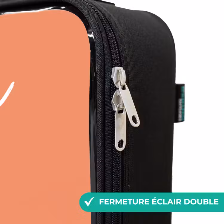 Valise enfant avec nom - Panda - Dormant - Orange — 6
