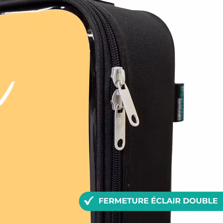 Valise enfant avec nom - Panda - Marchepied - Jaune — 6
