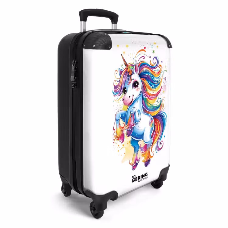 Valise - Licorne à la crinière arc-en-ciel — 2
