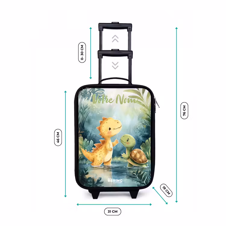 Valise enfant avec nom - Dino - Tortue - Jungle — 7