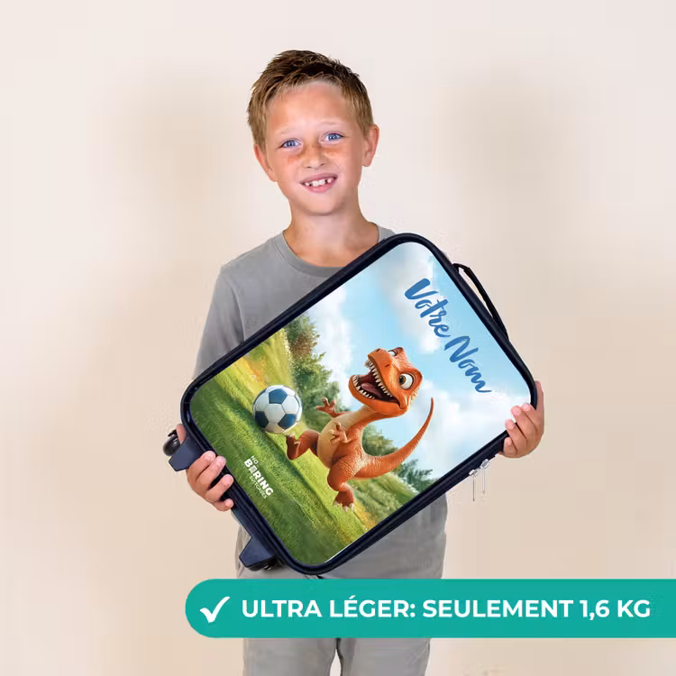 Valise enfant avec nom - Football - Dino - Sports — 2
