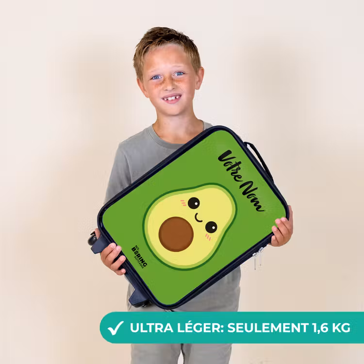 Valise enfant avec nom - Kawai - Avocado - Vert — 2
