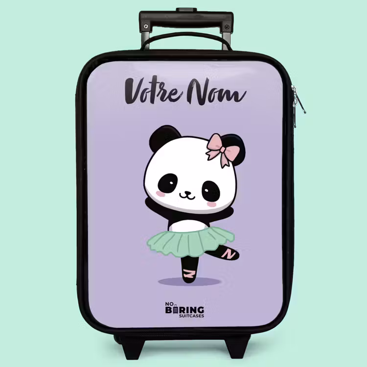 Valise enfant avec nom - Kawai - Ballet - Panda — 3