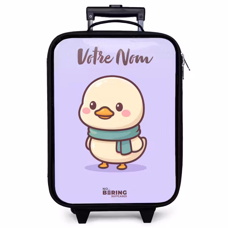 Valise enfant avec nom - Kawai - Canard - Echarpe — 1