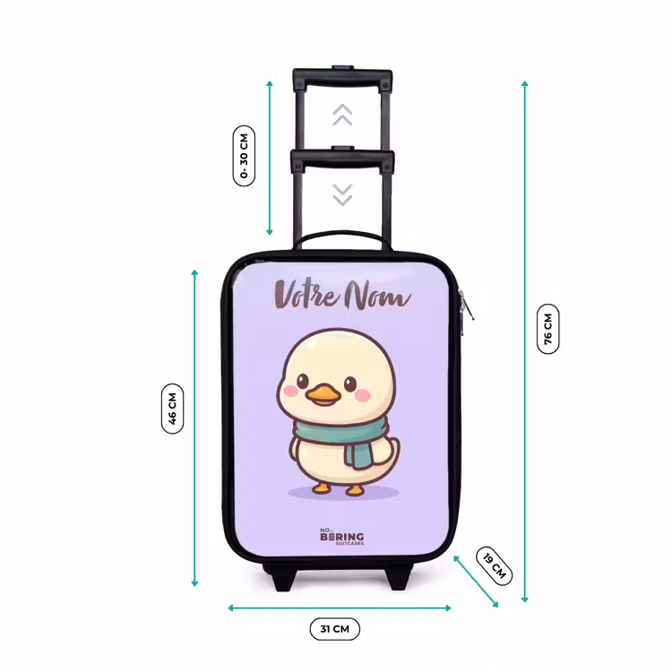 Valise enfant avec nom - Kawai - Canard - Echarpe — 7