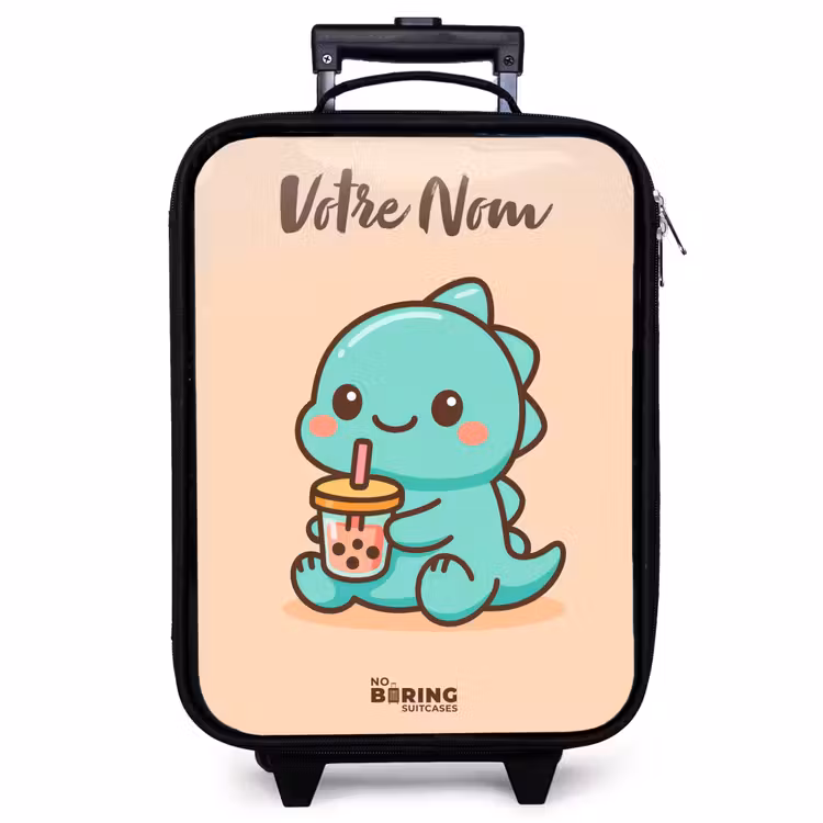 Valise enfant avec nom - Kawai - Dino - Bubbletea — 1