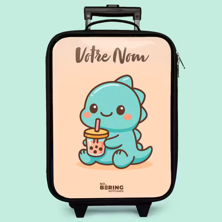 Valise enfant avec nom - Kawai - Dino - Bubbletea — 3