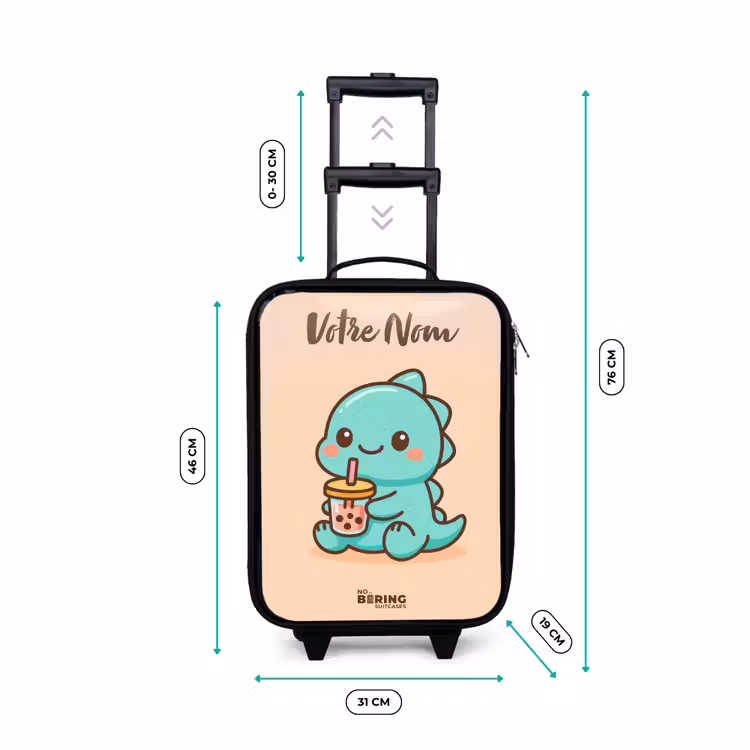 Valise enfant avec nom - Kawai - Dino - Bubbletea — 7