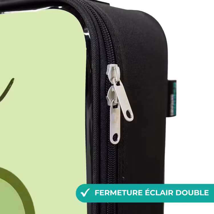 Valise enfant avec nom - Kawai - Grenouille - Vert — 6