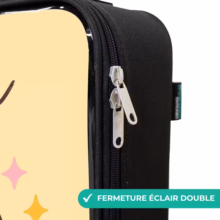 Valise enfant avec nom - Kawai - Pingouin - Patins à roulettes — 6