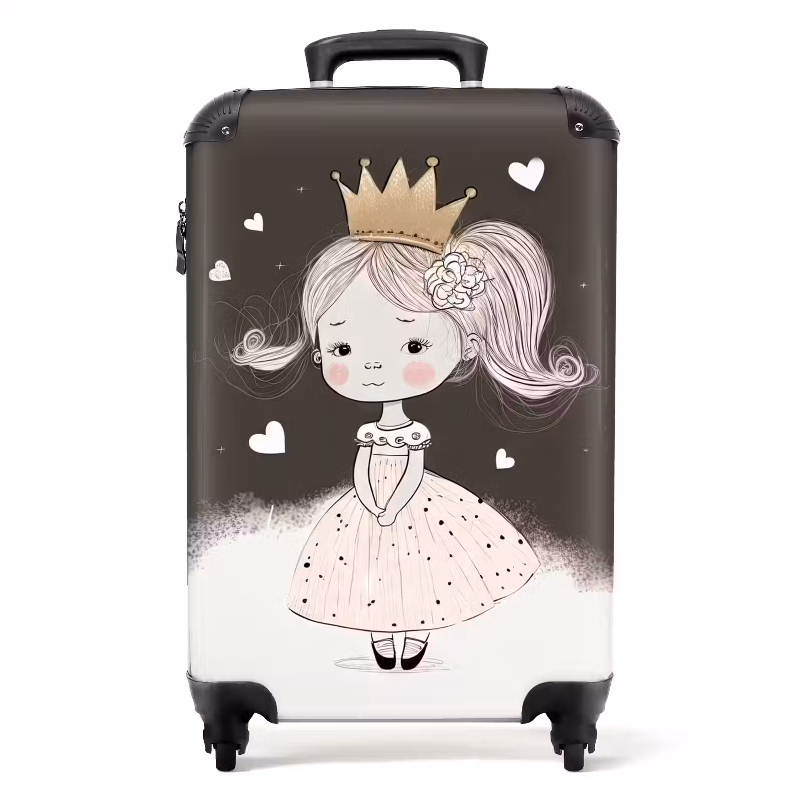 Valise - Princesse timide avec une fleur — 1