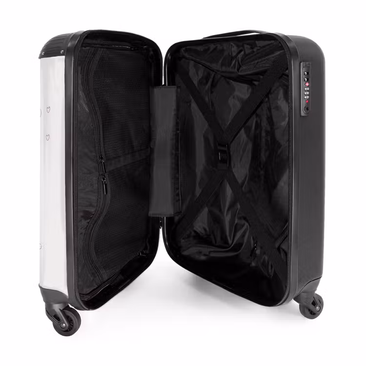 Valise - Princesse avec couronne et cœurs roses — 4
