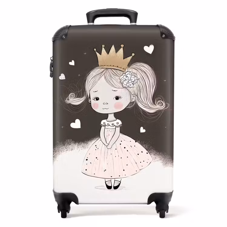 Valise - Princesse timide avec une fleur — 1