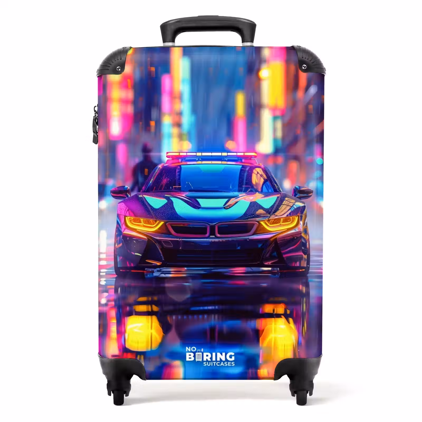 Valise - Voiture de nuit au néon — 1