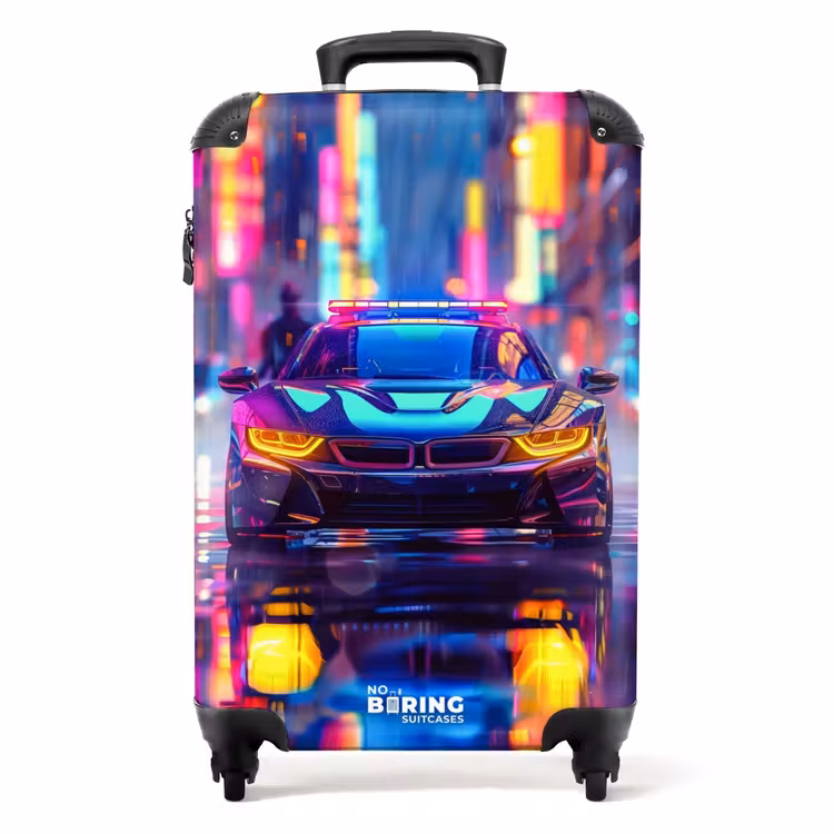 Valise - Voiture de nuit au néon — 1