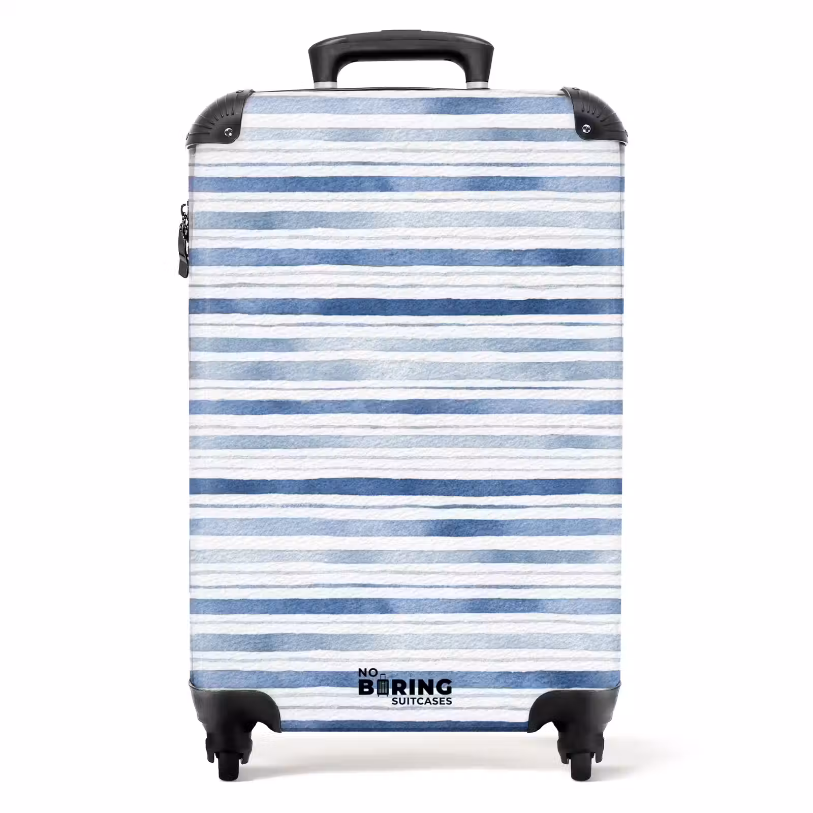 Valise - Motif à rayures bleu — 1