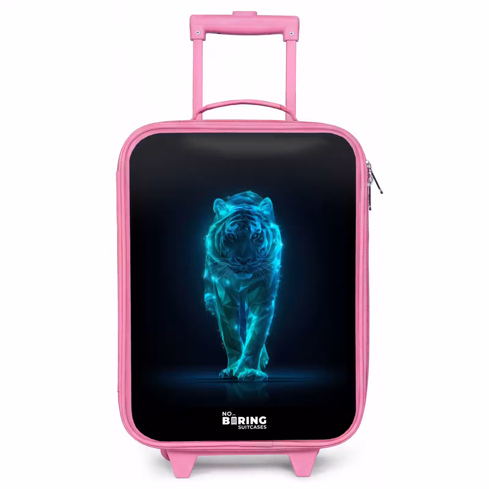 Valise enfant - Rose - Tigre lumineux en mouvement — 1