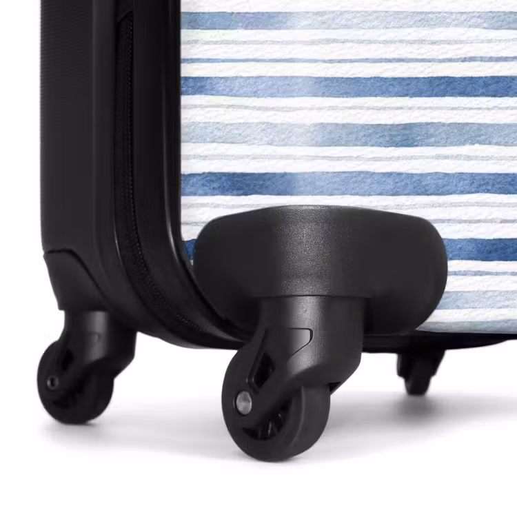 Valise - Motif à rayures bleu — 7