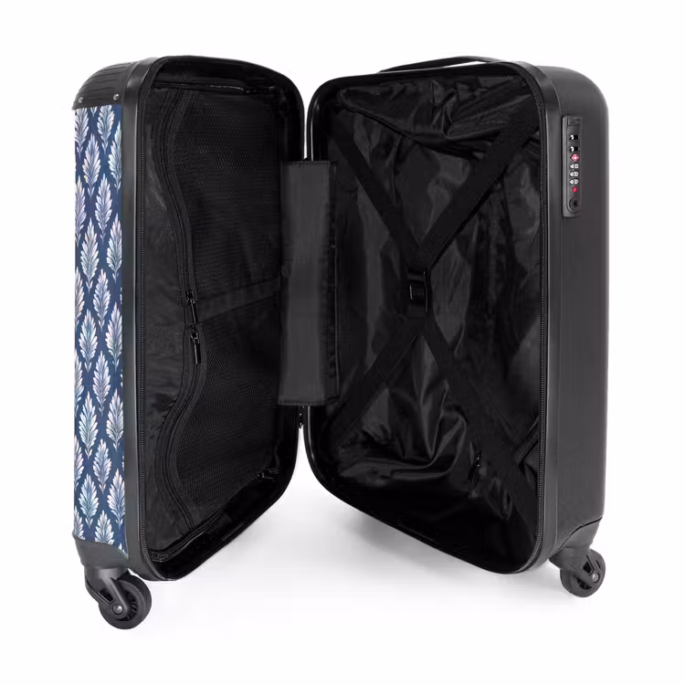 Valise - Motif baroque bleu — 5