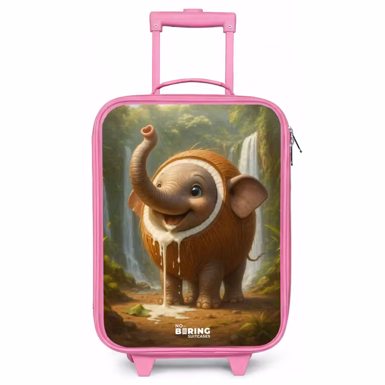 Valise enfant - Rose - Coconote Elephante — 1