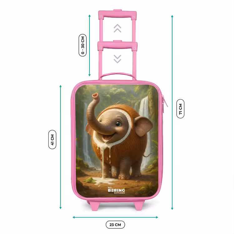Valise enfant - Rose - Coconote Elephante — 6
