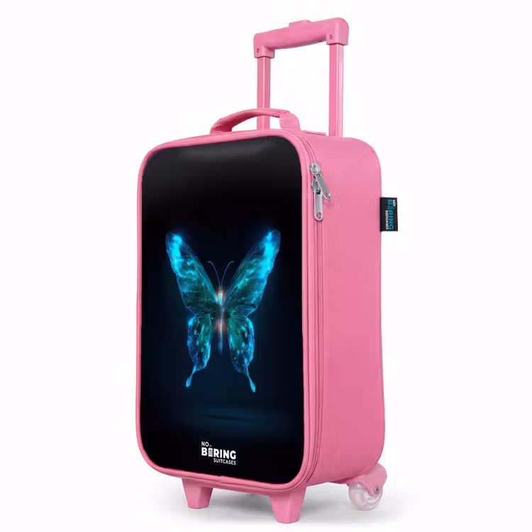 Valise enfant - Rose - Papillon numérique magique — 8