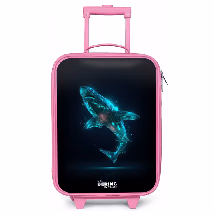 Valise enfant - Rose - Puissance du requin numérique — 1
