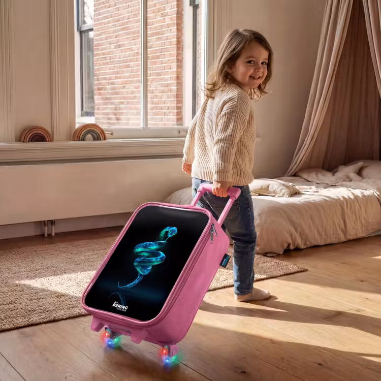 Valise enfant - Rose - Tuyau numérique en forme de spirale — 2