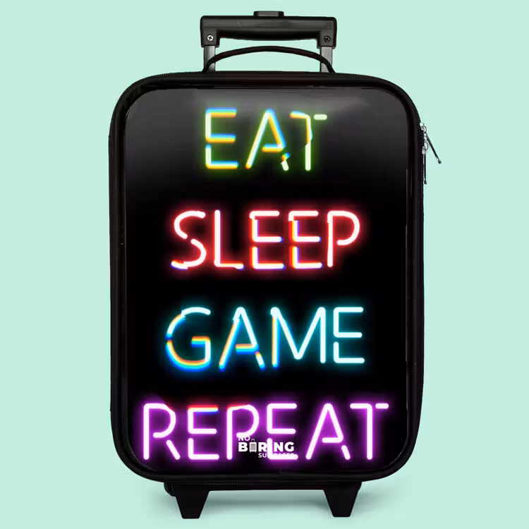 Valise enfant - Qoute avec des néons — 3