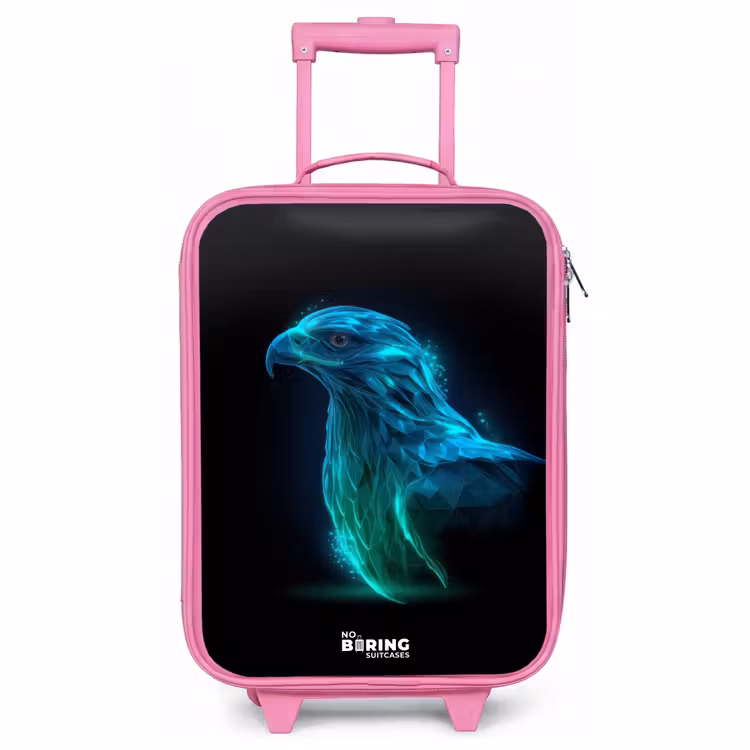 Valise enfant - Rose - Aigle numérique de profil — 1