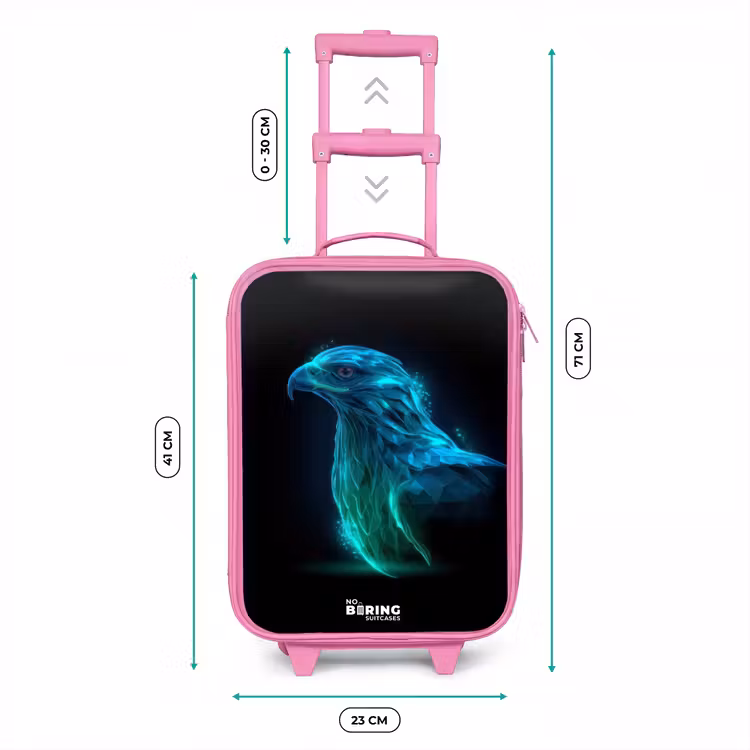 Valise enfant - Rose - Aigle numérique de profil — 6