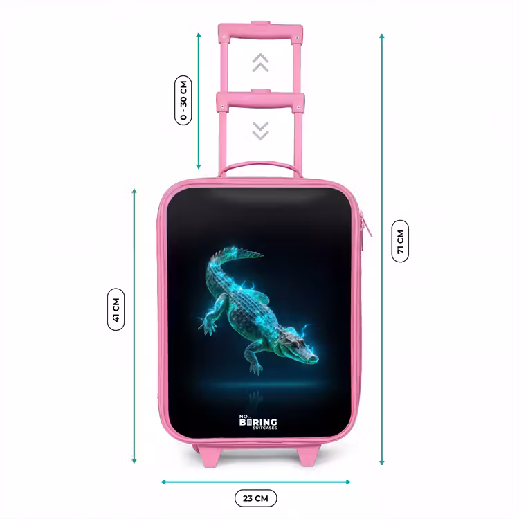 Valise enfant - Rose - Le cyber-crocodile en action — 6