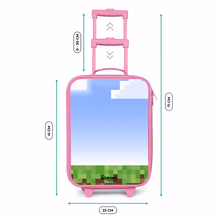 Valise enfant - Rose - Monde de pixels — 6
