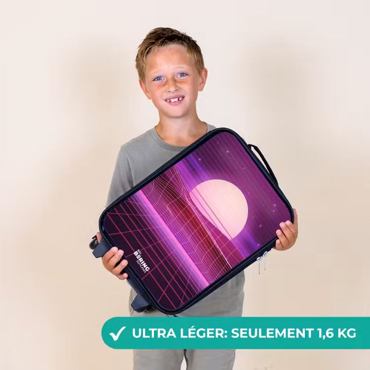 Valise enfant - Grille de paysage avec soleil — 2