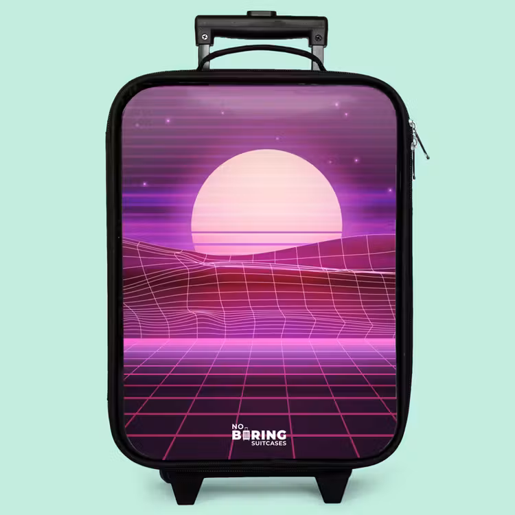 Valise enfant - Grille de paysage avec soleil — 3