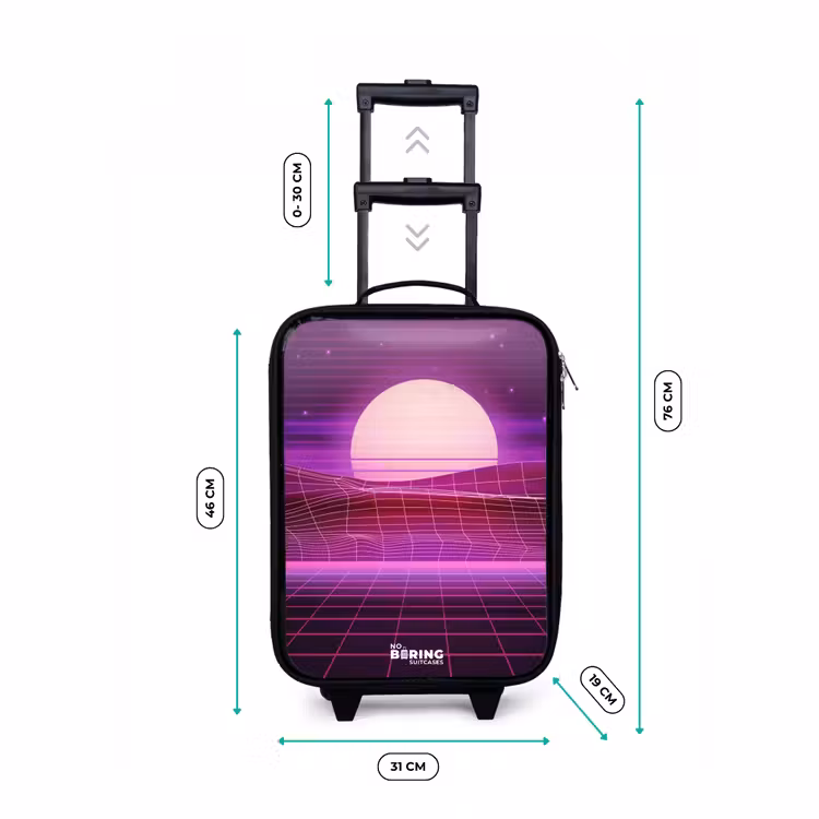 Valise enfant - Grille de paysage avec soleil — 7
