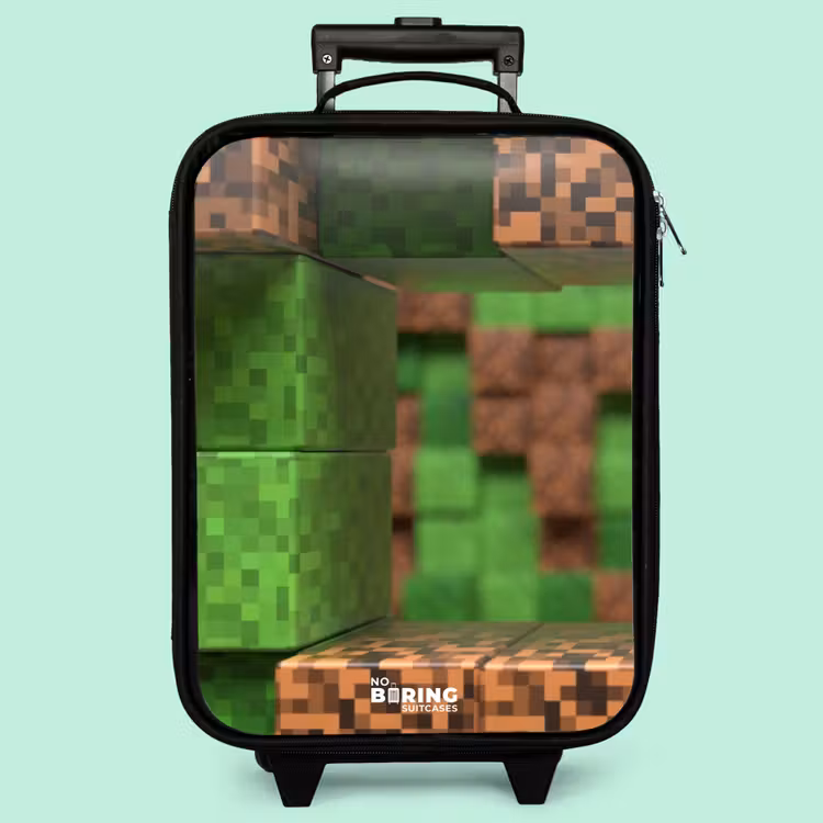 Valise enfant - Gros plan avec des blocs pixellisés — 3