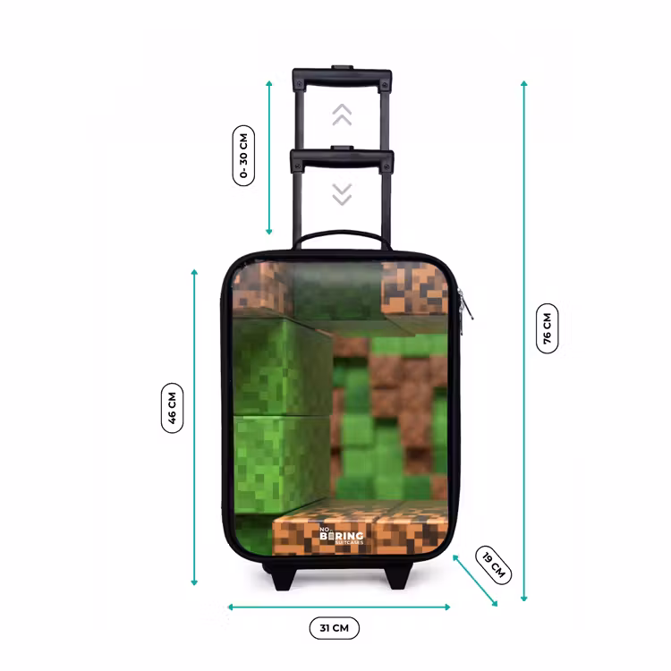 Valise enfant - Gros plan avec des blocs pixellisés — 7